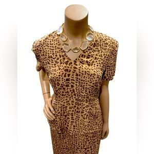 Leopard print silk dress 👗💕✨🛍️